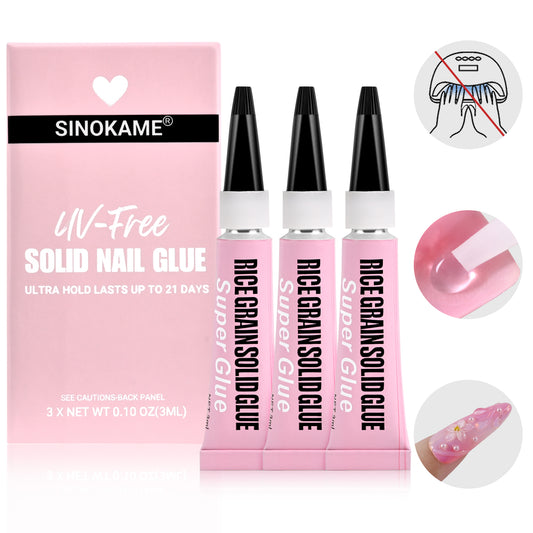 Semi Solid Nail Glue No UV Light Needed